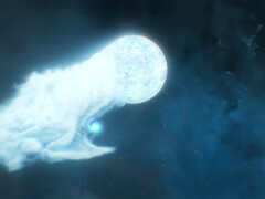 En konceptuell bild av det svarta hålet som äter upp stjärnan (Bildkälla: NASA video via YouTube; redigerad skärmdump)