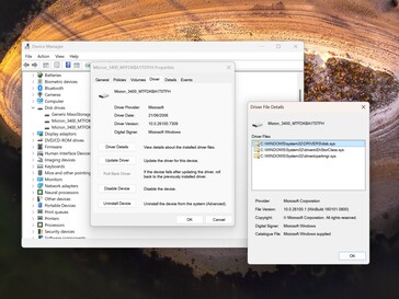 Windows standarddrivrutin är aktiv före hackningen.