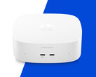 Den nya OmniDesk Mini finns med upp till Core 5 320. Bild: en reklambild som visar framsidan av mini-datorn.