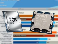 Intel Core Ultra 9 285K hade en lanseringspris på 589 USD, medan Ryzen 7 9800X3D lanserades för 479 USD. (Bildkälla: Intel, Notebookcheck, Hardware Unboxed på YouTube, redigerad)
