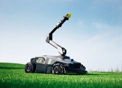 NexLawn Master X kan kasta bollar till hundar och plocka frukt från träd. (Bildkälla: Mova)