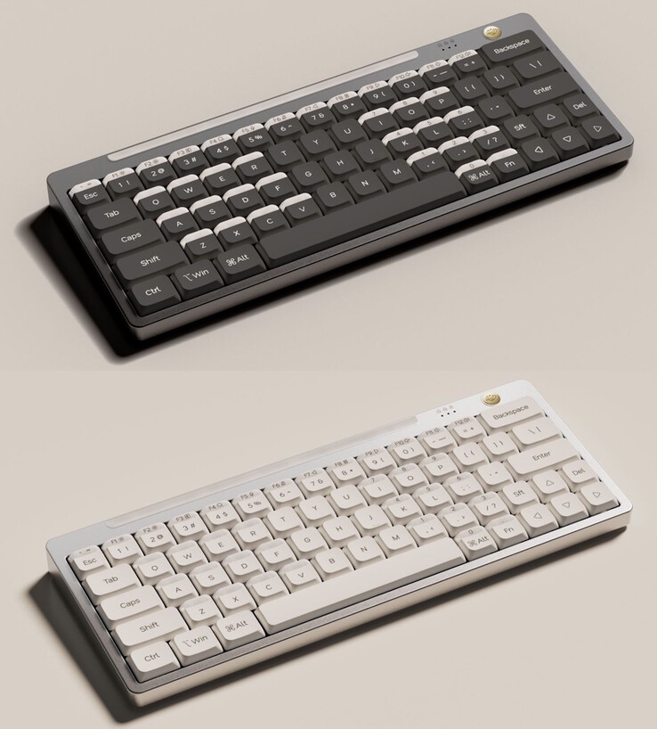 Nics Tek Hesper64(100)-tangentbordet finns i färgerna Misty Night och Sand Beige. (Bildkälla: Nics Tek)