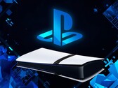 Banner för PS5 Pro-konsol med PlayStation-logotypen synlig
