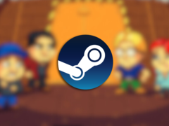 Puzzle Chambers är ett indie-pusselspel som släpptes redan 2017. På bilden - spelets omslagsbild med Steam-logotypen överlagrad på toppen. (Bildkälla: Steam)
