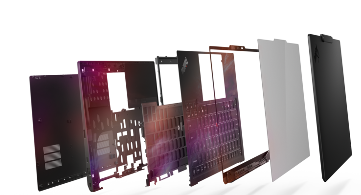 Lenovo ThinkPad X1 Carbon Gen 14 Aura Edition: Space Frame-design (bildkälla: Lenovo)