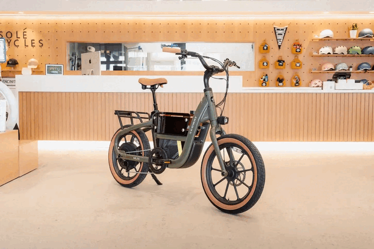 Segway Muxi elcykel har en bakre navmotor på 750 W