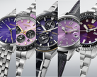 Från vänster till höger på bilden: Seiko Presage HCB006J1, Prospex HBJ005, Astron HAB011J1, Alpinist HBC006J1 och 5 Sports HDB003.