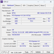 CPU-Z Moderkort