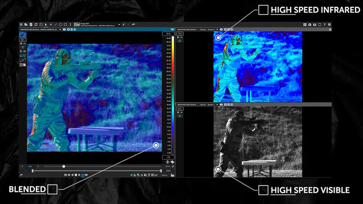 Separata bilder från kameror för synligt ljus och värmekameror kombineras i realtid för multispektrala vyer av objekt som undersöks. (Bildkälla: Teledyne FLIR)