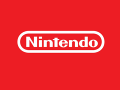 Den nuvarande logotypen för Nintendo i en röd bakgrund (bildkälla: Nintendo)