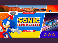 Reklamgrafik för röstassistenten Sonic i Waze (bildkälla: Waze)