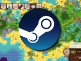 En bild som visar spelet Curious Expedition 2 och Steam-logotypen