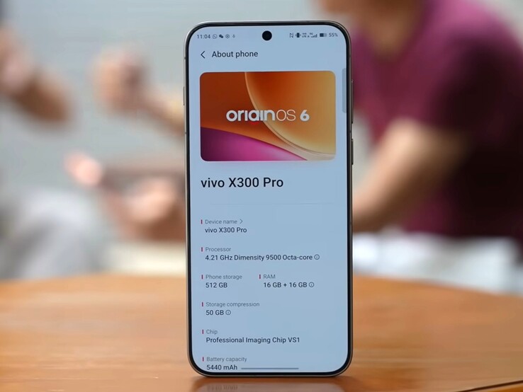 Den europeiska Vivo X300 Pro har ett mindre 5 440 mAh batteri, medan kinesiska kunder får 6 510 mAh