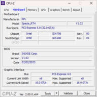 CPU-Z moderkort