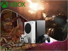 Kommande Xbox-exklusiva titlar: Gears of War: E-Day och Clockwork Revolution med Xbox Series-konsoler och logotyp.