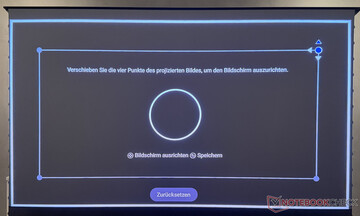 Manuell keystone-korrigering