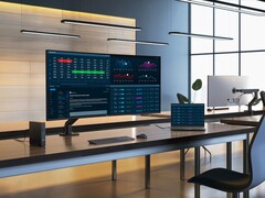 Dell UltraSharp 52 Thunderbolt Hub Monitor kan anslutas till fyra datorer samtidigt. (Bildkälla: Dell)