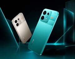 Realme P4s kommer att finnas i antingen grått eller turkos.