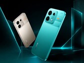 Realme P4s kommer att finnas i antingen grått eller turkos.