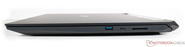Till höger: USB Typ-A, Thunderbolt USB4, SD-kortläsare (UHS-III)