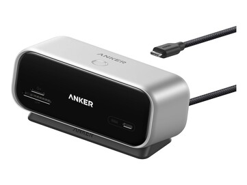 Anker Desktop USB-C-hubb i starlight silver