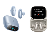 Bilder av Soundcore Liberty 5 Pro och Liberty 5 Pro Max mot en vit bakgrund.