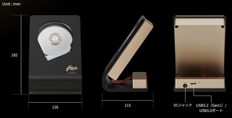 50-årsjubileet "Skeleton Hard Disk" är en extern modell på 4 TB. (Bildkälla: Buffalo)