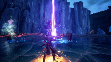 En bild som visar en attack i Dungeons of Sundaria.