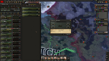 På bilden: En skärmdump från ett spel från Hearts of Iron IV.