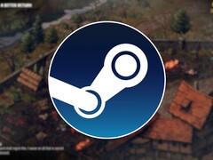 En bild som visar Steam-logotypen och spelet Thronebreaker: The Witcher Tales, nu med 80 % rabatt.