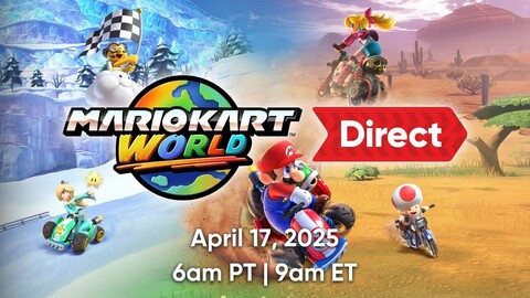 På bilden: Tillkännagivande för Mario Kart World Direct som kommer den 17 april (Bildkälla: Med tillstånd av Nintendo via Nintendo 2 Direct)