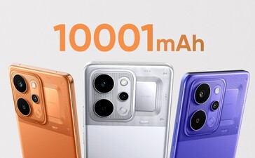 Realme P4 Power 5G är utrustad med ett massivt 10 001 mAh batteri (Bildkälla: Realme)