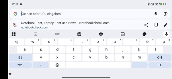 Tangentbord i liggande format