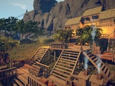En bild som visar en byggnad i Survival: Fountain of Youth, som för närvarande säljs på Steam.