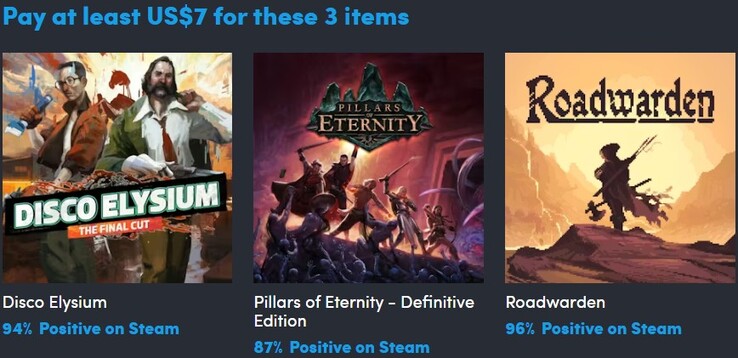 Den första nivån av Dice and Destiny rebundle innehåller dessa 3 spel (Bildkälla: Humble Bundle)