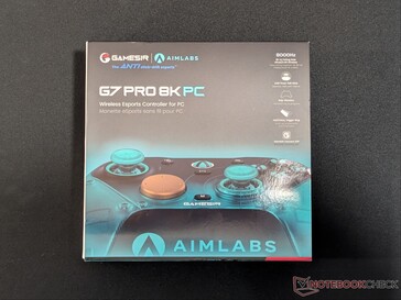 Förpackning för GameSir G7 Pro Aimlabs Edition-kontrollen.