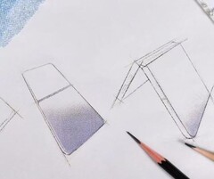 Skisser av Magic V Flip2 (Bildkälla: Jimmy Choo på Instagram)