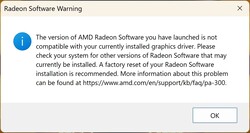 Det förkonfigurerade systemet öppnar inte Radeon-programvaran.