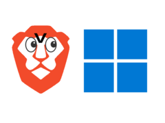 Brave blockerar en viktig funktion i Windows 11 som standard. (Bildkälla: Brave-logotypen och Windows 11-logotypen, med ändringar)