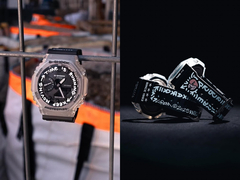 Casio G-Shock x Lorem collab-klockan (bilden) har frasen 