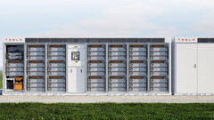Ett Tesla Megapack energilagringssystem. (bildkälla: Tesla)