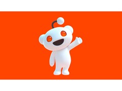 En reklambild för Reddits maskot Snoo, som vinkar till betraktaren och poserar mot en röd bakgrund. (Bildkälla: Reddit)