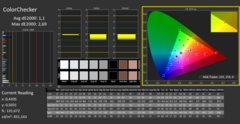 CalMAN ColorChecker, kalibrerad