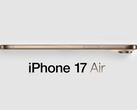 Inofficiell rendering av den omtalade iPhone 17 Air. (Bildkälla: MacRumors - redigerad)