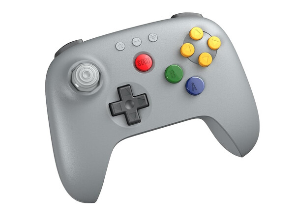 Den grå 8BitDo 64 Bluetooth Controller finns tillgänglig på Amazon. (Bildkälla: 8BitDo)