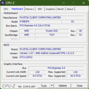 CPU-Z huvudkort