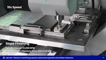 Makera Z1 skärmdump för titanbearbetning. (Bildkälla: Makera)