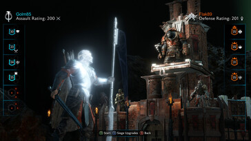 En bild som visar ett gränssnitt i Middle-earth: Shadow of War.