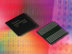 En rendering av GDDR5-minneskretsar från SK Hynix pressmaterial