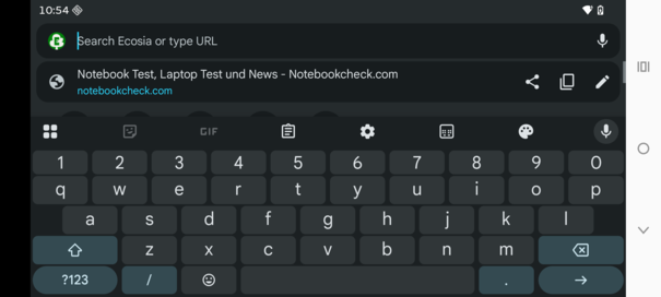 Liggande tangentbord